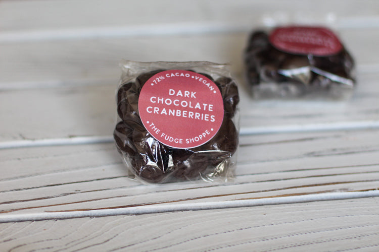 72% Dark Chocolate Cranberries