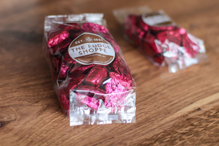 72% Dark Chocolate Foiled Hearts