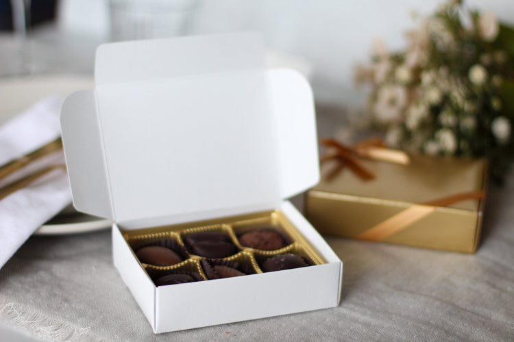 Six Piece Chocolate Custom Favor
