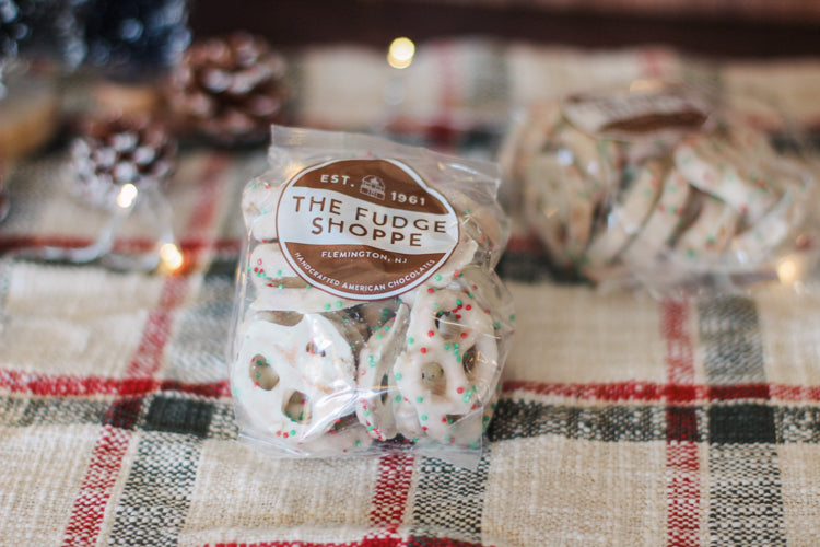 White Holiday Pretzels