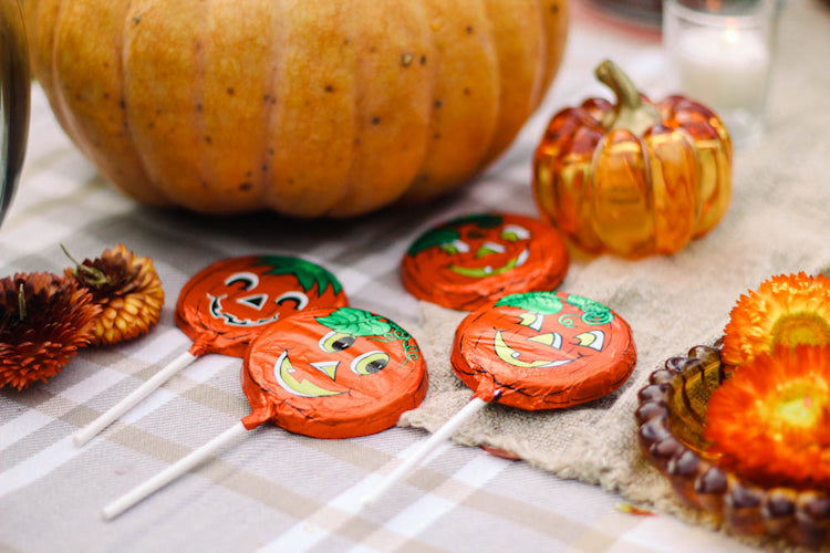 Foiled Pumpkin Pops