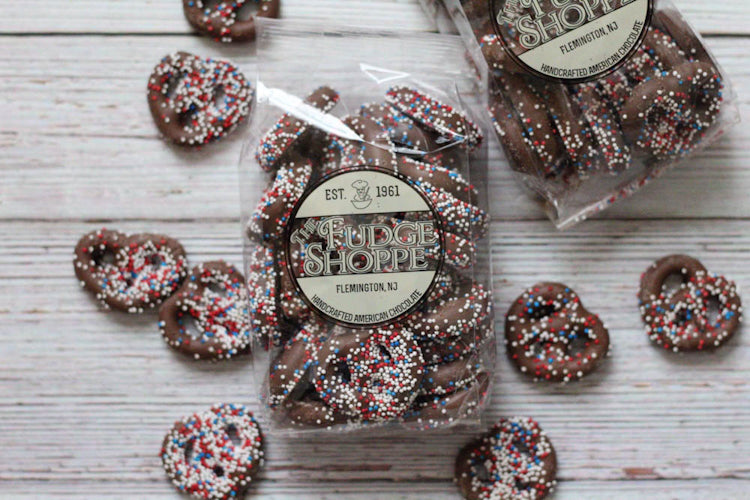 Patriotic Sprinkle Pretzels