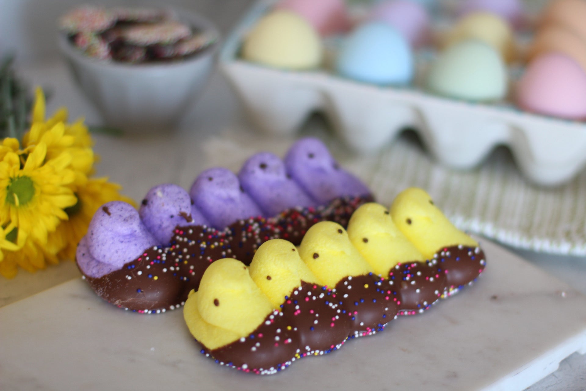Peeps in a Chocolate Puddle