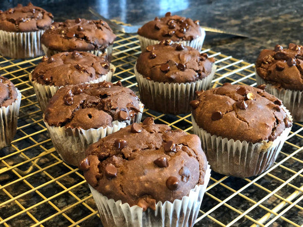 Gluten-Free and Dairy-Free Double Down Chocolate Muffins by Adam and Addison Gilchrest