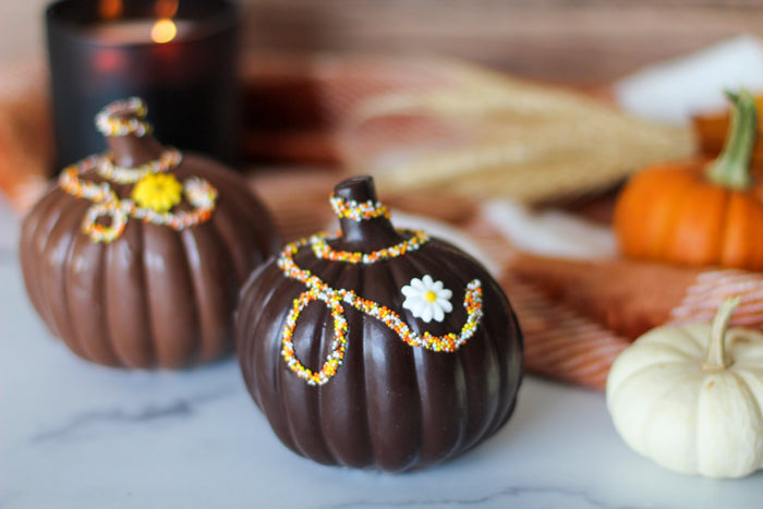 Decorated Chocolate Pumpkin