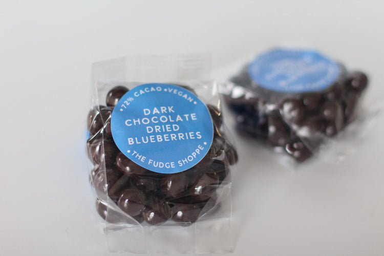 72% Dark Chocolate Vegan Dried Blueberries