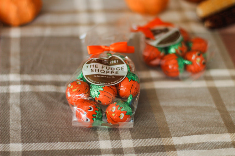 Foiled Peanut Butter Pumpkins