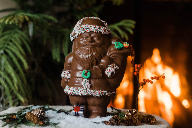 Decorated Chocolate Santa