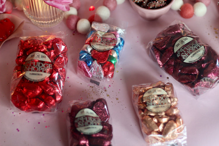 Foiled Chocolate Hearts