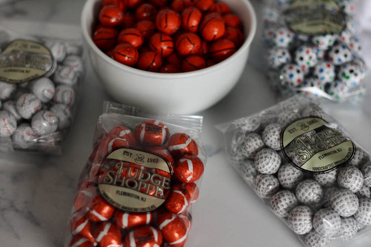 Chocolate Foiled Sports Balls