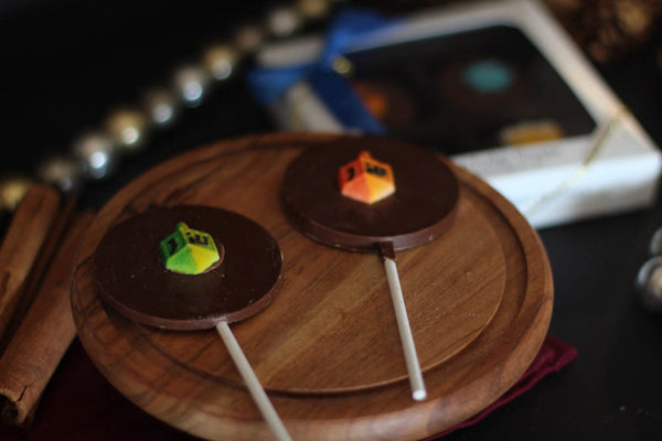 Hanukkah Round Chocolate Pop