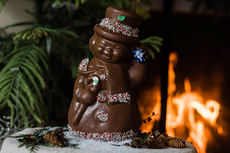 Large Chocolate Snowman